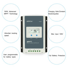Load image into Gallery viewer, EPever 1210AN 12V/24V MPPT Battery Regulator Charge Controller with Max PV Input 100v for Solar home System