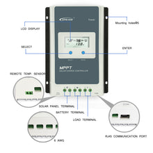 Load image into Gallery viewer, EPever 1210AN 12V/24V MPPT Battery Regulator Charge Controller with Max PV Input 100v for Solar home System