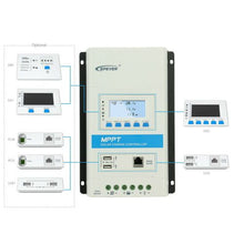 Load image into Gallery viewer, Temank EPever 40A MPPT Solar Charge Controller 12V/24V Auto 2USB For Lithium Battery and Lead Acid Battery