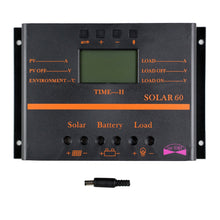 Load image into Gallery viewer, Temank PWM 60A 12V 24V Solar Charge Controller Solar60 For PV System