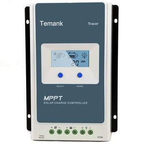 Temank 40A MPPT Solar Charge Controller 12V/24V