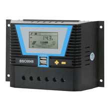 Load image into Gallery viewer, Temank Intelligent PWM 60A 12V 24V 36V 48V Solar Panel Charge Controller With LCD Display