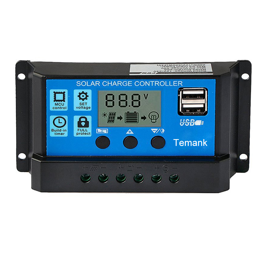 Temank 10A Solar Charge Controller PWM