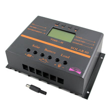Load image into Gallery viewer, Temank PWM 60A 12V 24V Solar Charge Controller Solar60 For PV System